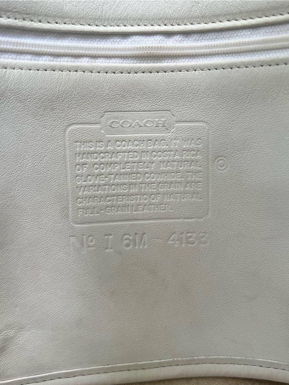 1996 Coach SoHo Waverly Bag in White and Silver - Picture 2 of 15